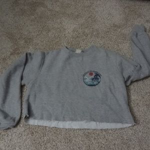 Crop top sweatshirt